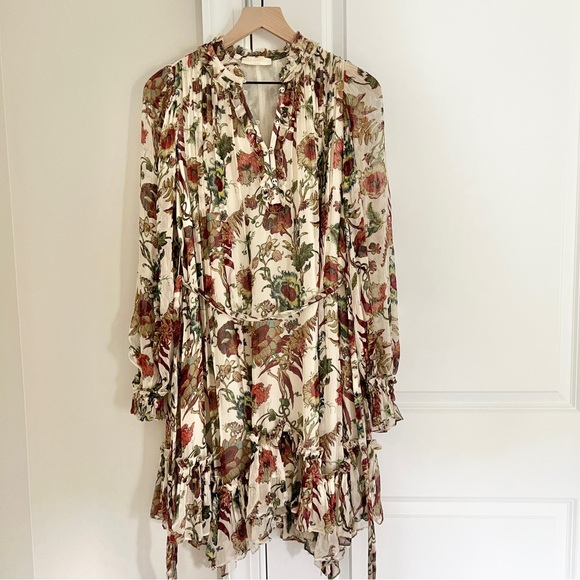 Ulla Johnson Anais Freesia Floral Silk Chiffon Minidress Size Small - Picture 3 of 12